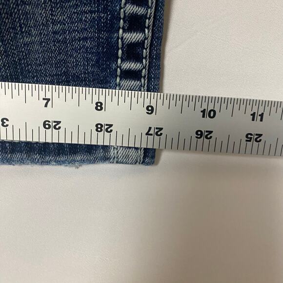 Buckle Black Men’s Straight Leg Jeans Waist 36R Inseam 28 Early Y2K Distressed - Picture 11 of 11